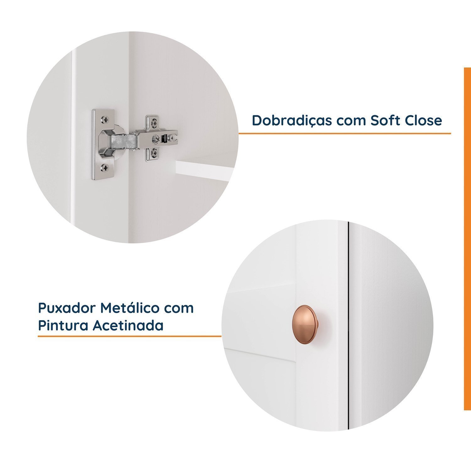 Guarda Roupa Modulado 1 Porta Americana Esquerda com 6 Prateleiras Hera Cabecasa Madeiramadeira - 5