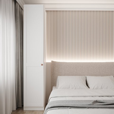 Guarda Roupa Modulado 1 Porta Americana Esquerda com 6 Prateleiras Hera CabeCasa MadeiraOriginals