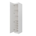 Ver mais imagens de Guarda Roupa Planejado 1 Porta Americana Esquerda com 6 Prateleiras Hera CabeCasa MadeiraOriginals Branco/Algodão/Marrom
