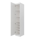 Ver mais imagens de Guarda Roupa Planejado 1 Porta Americana Esquerda 6 Prateleiras Hera CabeCasa MadeiraOriginals Madeiramadeira Branco/Algodão/Preto