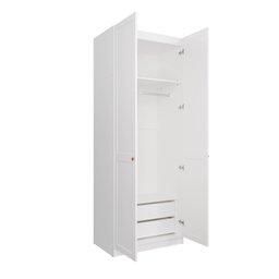 Guarda-Roupa Modulado 2 Portas Americanas com Cabideiro e 2 Gavetas Hera CabeCasa MadeiraMadeira - 8