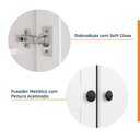 Ver imagem 5 de Guarda-Roupa Planejado 2 Portas Americanas com Cabideiro e 2 Gavetas Hera CabeCasa MadeiraOriginals Branco/Algodão