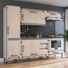 Cozinha Modulada Moderna 100% MDF Carvalho Berlim - 2