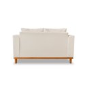 Ver imagem 3 de Sofá Beny 2 Lugares 140cm Base de Madeira Linho