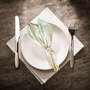 Ver imagem 2 de Kit 6 Guardanapos Shantung Luxo 45x45 Dourado