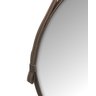 Espelho Redondo Decorativo 40cm Suspenso com Alça de Couro - 4
