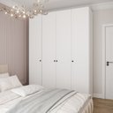 Ver imagem 1 de Guarda Roupa Planejado 4 Portas Americanas Hera CabeCasa MadeiraOriginals Madeiramadeira Branco/Algodão