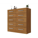 Ver imagem 1 de Cômoda Torres 10 Gavetas Cinamomo - Moveís Rodial
