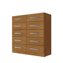Ver imagem 2 de Cômoda Torres 10 Gavetas Cinamomo - Moveís Rodial