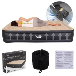 Colchão Inflável Casal Queen Dura Tech Premium Resistente com Bomba Elétrica Embutida Vg Plus - 3