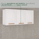 Ver imagem 7 de Armário Aéreo de Cozinha 3 Portas Bella Branco