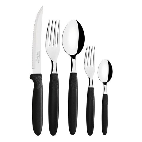 Faqueiro Inox Tramontina Ipanema 30 Peças Preto