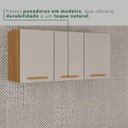 Ver imagem 7 de Armário Aéreo de Cozinha 3 Portas Bella Branco/Cinamomo/Off White