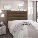 Ver imagem 2 de Cabeceira Vera para Cama Box King Estrutura Mdf-mdp Estofada em Suede Caramelo Loja Sheep
