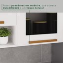 Ver imagem 7 de Armário Aéreo 3 Portas Vidro Fumê Bella Branco
