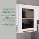 Ver mais imagens de Armário Aéreo 3 Portas Vidro Fumê Bella Branco