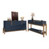 Conjunto Aparador e Buffet 170cm Lizz 04 Portas e 02 Gavetas Azul Cobalto Cedro Casa D - 1
