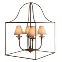 Ver imagem 3 de Lustre Rustico Branco Com Cúpula algodão Para Quarto E Sala Libertas Rosas Artesanato Quadrado Doura