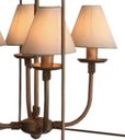 Ver imagem 5 de Lustre Rustico Branco Com Cúpula algodão Para Quarto E Sala Libertas Rosas Artesanato Quadrado Doura