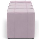 Ver imagem 6 de Puff Decorativo Living Sala de Estar 195 cm Roma W01 Suede Rosê - Lyam Lyam Decor