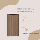 Ver imagem 6 de Armário Alto para Escritório com Chave 2 Portas Preto/Nogal Artany