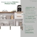 Ver mais imagens de Balcão para Cozinha 3 Portas 2 Gavetas Bella Branco