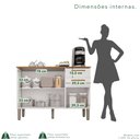 Ver imagem 5 de Balcão para Cozinha 3 Portas 2 Gavetas Bella Branco