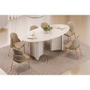 Ver imagem 1 de Mesa Cozinha Liz 218 + 6 Cad Vitta Off White DJ Móveis