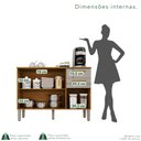 Ver imagem 5 de Balcão para Cozinha 3 Portas 2 Gavetas Bella Branco/Cinamomo/Off White