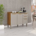 Ver imagem 1 de Balcão para Cozinha 3 Portas 2 Gavetas Bella Branco/Cinamomo/Off White