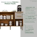 Ver mais imagens de Balcão para Cozinha 3 Portas 2 Gavetas Bella Branco/Cinamomo/Off White