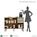 Ver imagem 5 de Balcão para Cozinha 3 Portas 2 Gavetas Bella Branco/Cinamomo/Off White