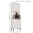 Ver imagem 3 de Paneleiro Torre Quente 2 Portas Bella Branco