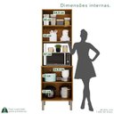 Ver imagem 5 de Paneleiro Torre Quente 2 Portas Bella Branco/Cinamomo/Off White