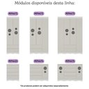 Ver imagem 6 de Guarda-roupa Infantil 122cm com Vidro 4 Portas e 2 Gavetas Sonho Multimóveis Mp4473 Branco/off