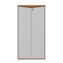 Ver imagem 4 de Armário Alto para Escritório com Chave 2 Portas Branco/Freijó Artany