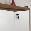 Ver imagem 7 de Armário Alto para Escritório com Chave 2 Portas