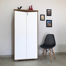 Armário Alto para Escritório com Chave 2 Portas - 11