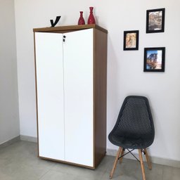 Armário Alto para Escritório com Chave 2 Portas - 17
