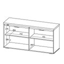 Ver imagem 6 de Balcão para Escritório 4 Portas com Chaves