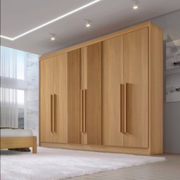Guarda-roupa MDF Zeus Plus Ripado 06 Portas 06 Gavetas - 2