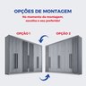 Guarda Roupa Casal Ripado 6 Portas 6 Gavetas e 1 Gaveta com Chave Dobradiça Slow Zeus Plus - 5