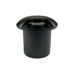 Balizador de Piso Led Redondo Embutir Hevelius 1w 3000k Branco Quente Bivolt Preto - 5