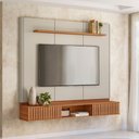 Ver imagem 1 de Painel Home com Nicho TV LED Off White Fosco Canela 162cm Amarante