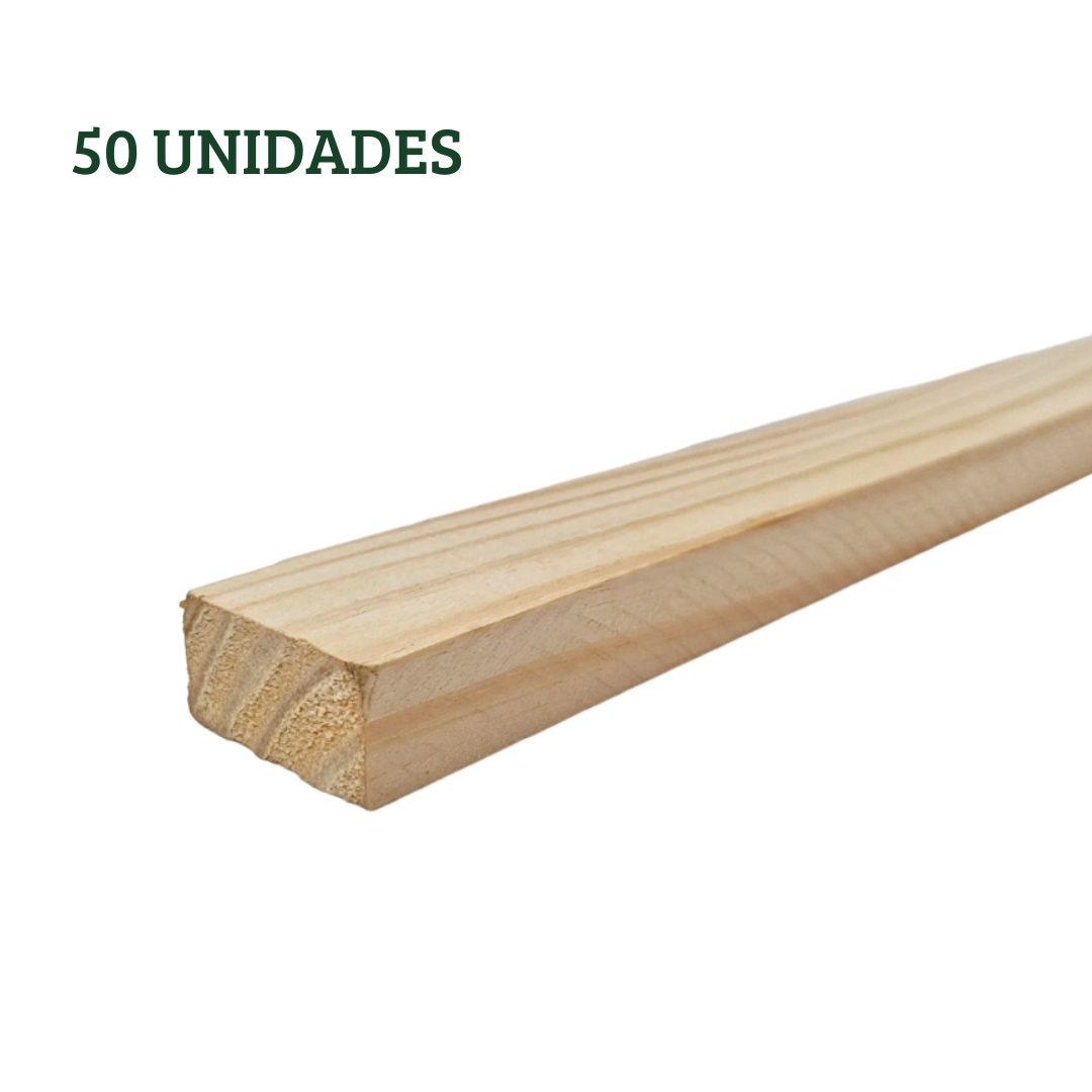 50 Ripas/sarrafos de 2x4x30 Cm Madeira de Pinus - 2