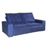 Sofá Retrátil e Reclinável Bom Pastor Net 3 Lugares 2,30m - Azul Veludo Bp - 3