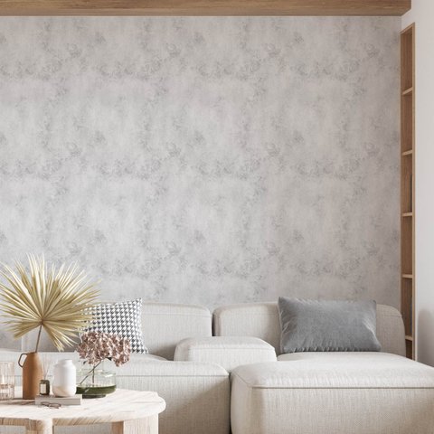 Papel de Parede Adesivo Cimento Branco - 3,0m