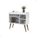 Ver imagem 1 de Aparador Retrô com Adega e Nichos New Odin:branco