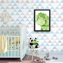 Ver imagem 2 de Quadro Decorativo Infantil Dinossauro Baby Verde 24x18cm - com vidro:Madeira preta