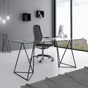 Ver imagem 2 de Mesa de Escritório Escrivaninha Cavalete Arame Bela Vista Preto Asturias
